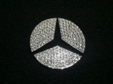 Mercedes-Benz GL class 用パーツ 『スワロフスキー ベンツ ステアリング バッチ』 商品イメージ