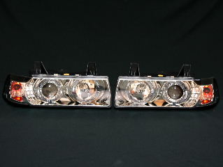 BMW 3꡼ ѥѡ E36 SEDAN CHROME HEAD LIGHT<br>with WINKER ʥ᡼