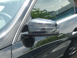 Mercedes-Benz E class 用パーツ 『W212 クロームミラーカバー』 装着イメージ