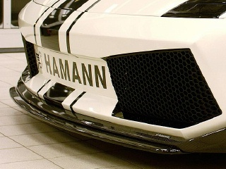 LAMBORGHINI ランボルギーニ ガヤルド 用パーツ 『ランボルギーニ ガヤルドスパイダー Frontspoilerliipe-Cup-Carbo_01』 装着イメージ