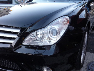Mercedes-Benz CLS class 用パーツ 『W219 クロームヘッドライト リング』 装着イメージ