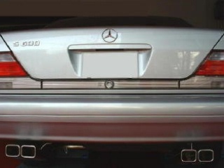 Mercedes-Benz S class 用パーツ 『W140 ステンレスマフラー スクエアーテール』 装着イメージ
