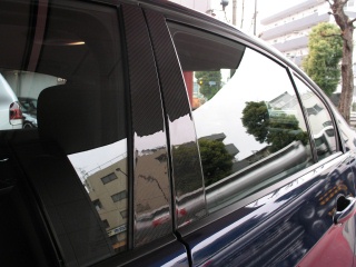 BMW 3꡼ ѥѡ E90 CARBON PILLAR MOULDING BLACK 奤᡼