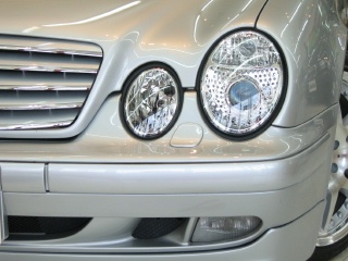 Mercedes-Benz CLK class 用パーツ 『プロジェクター ハロゲン ヘッドライト』 装着イメージ