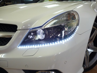 LED LIGHT  用パーツ 『ハイパワー側面発光 LEDテープ ホワイト』 装着イメージ