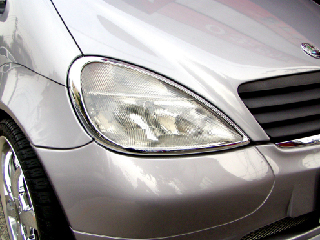 Mercedes-Benz A class 用パーツ 『W168 クロームヘッドライトリング』 装着イメージ