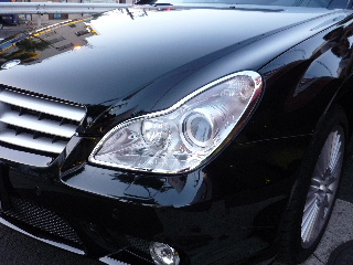 Mercedes-Benz CLS class 用パーツ 『W219 クロームヘッドライト リング』 装着イメージ