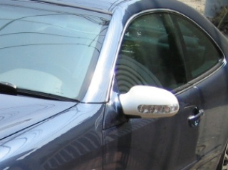 Mercedes-Benz CLK class 用パーツ 『ウィンカー付 ドアミラーカバー 未塗装』 装着イメージ